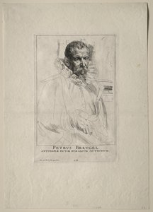 Porträtt av Pieter Bruegel. av Anthony van Dyck