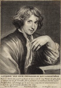 Porträtt av Sir Anthony van Dyck av Anthony van Dyck