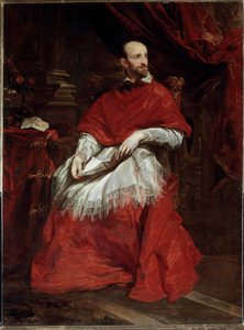 Porträtt av den italienske kardinalen och historikern Guido Bentivoglio av Anthony van Dyck