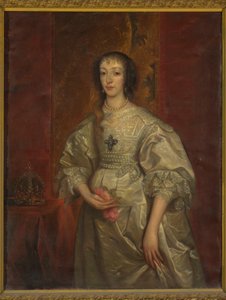 Porträtt av Henrietta Maria (1609-1699), Englands drottning av Anthony van Dyck