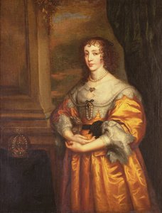 Drottning Henrietta Maria, ca 1633 av Anthony van Dyck