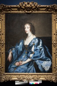 Drottning Henrietta Maria av England, ca 1636-38 (olja på duk) av Anthony van Dyck