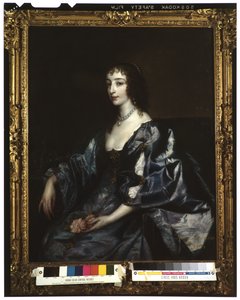 Drottning Henrietta Maria av England, ca 1636-38 av Anthony van Dyck