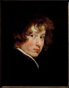 Självporträtt, ca 1614 (olja på panel) av Anthony van Dyck