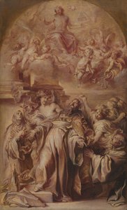 St Augustinus extas av Anthony van Dyck