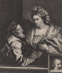 Tizians älskarinna. av Anthony van Dyck