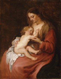 Jungfru Maria med barnet av Anthony van Dyck
