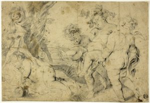 Unge Bacchus och hans följeslagare av Anthony van Dyck