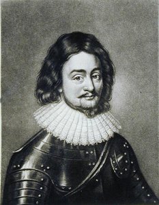 Fredrik V (1596-1632) Kung av Böhmen, kurfurst Palatinen vid Rhen, illustration från Portraits of Characters Illustrious in British History, graverad av Robert Dunkarton (1744-c.1817) (mezzotint)