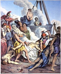 Macchabeernas martyrskap, mitten av 1800-talet (illustration) av Antoine (after) Dieu