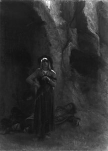 På vakt, 186070. av Antoine Auguste Ernest Hebert