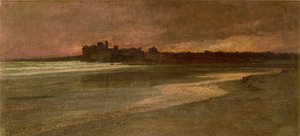 Nettuno, Kväll på stranden av Antoine Auguste Ernest Herbert or Hebert