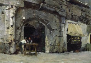 Rom, mörka butiker av Antoine Auguste Ernest Herbert or Hebert