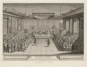 Visade bankett i Corner Parade Hall i Dresden Palace den 3 september 1719