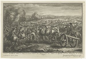 Allierat anfall på en fransk artilleritransport, 1747 Convoi d