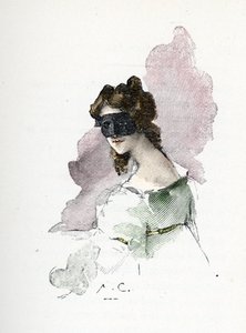 Porträtt av en mystisk älskarinna till Napoleon I besökte omkring 1803 och fick smeknamnet damen i Saint-Cloud av Antoine Calbet