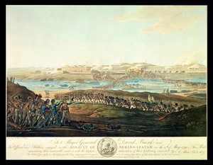 Infångandet av Seringapatam 1799, 1801 (färgad akvatint)