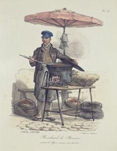 Chestnut Säljare av Antoine Charles Horace Vernet