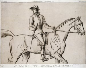 Jockey av Antoine Charles Horace Vernet