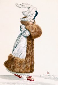 Skridskoklänning, graverad av Georges Jacques Gatine (1773-1831), ca 1797 av Antoine Charles Horace Vernet