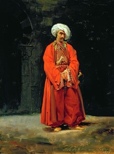 Porträtt av en orientalisk, 1818 av Antoine Charles Horace Vernet