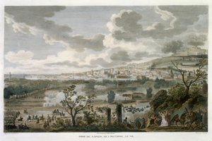 Intagandet av Neapel, 2 Pluviose, år 7 (23 januari 1799), graverat av Jean Duplessi-Bertaux (1747-1819) (akvatint) av Antoine Charles Horace Vernet