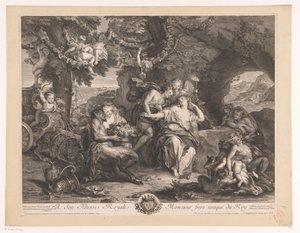 Bacchus och Ariadne av Antoine Coypel
