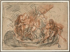 Orpheus vid floden Styx av Antoine Coypel
