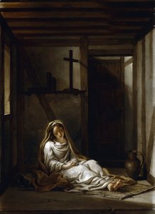 Saint Thaïs i hennes cell av Antoine Coypel
