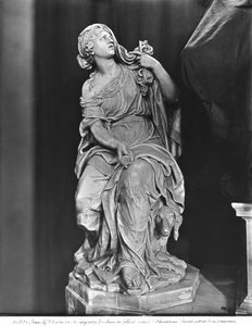 Jean-Baptiste Colbert de Torcys grav 1619-83, detalj av trohet, ca 1685-1687 marmor se även 248118, 248119, 248120, 252767, 252768 bw foto