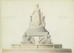 Projekt för monumentet avsett för Place de l