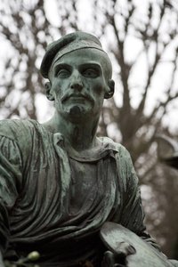 Grav av Jean Louis Andre Theodore Gericault (1791-1824) (brons) av Antoine Etex