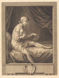 Rosebudsjämförelsen av Antoine Francois Dennel after Gabriel Jacques de Saint Aubin