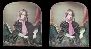 Porträtt av en kvinna (daguerreotypi) av Antoine Francois Jean Claudet