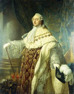 Porträtt av Ludvig XV iförd statskåp,