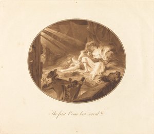 Först till kvarn bäst tjänat av Antoine François Sergent after Augustin de Saint Aubin