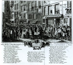 Rue Quinquempoix 1720 av Antoine Humblot