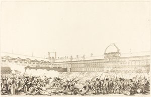 Dagen den 10 augusti 1792 av Antoine Jean Duclos after Charles Monnet