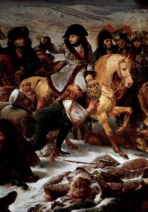 Preussens och Polens kampanj (1806-1807): "" Napoleon I (1769-1821) på slagfältet vid Eylau den 9/02/1807"" Detalj. Målning av Antoine Jean Gros (1771-1835) 1808 sön. 5,21x7,84 m Paris, Louvren av Antoine Jean Gros