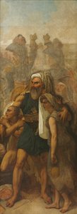 Egyptisk familj (skiss för "Slaget vid pyramiderna") av Antoine Jean Gros