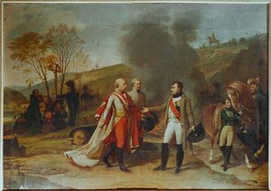 Intervju mellan Franz II och Napoleon I efter slaget vid Austerlitz ... av Antoine Jean Gros