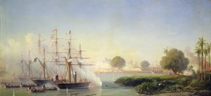 Rigault de Genouilly 中将によるサイゴン城塞の襲撃、2 月 17 日スウェーデン語