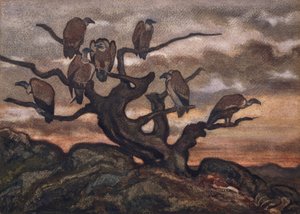Gamar på ett träd, 1810-75. av Antoine Louis Barye