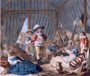 Greven av Harcourt (1601-66) visar sin mänsklighet under belägringen av Turin (1640), 1787 (se även 169707) av Antoine Louis Francois Sergent Marceau