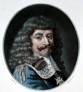 Henrik av Lorraine, 1:e greve av Harcourt (1601-66), graverad av Ride, 1787 av Antoine Louis Francois after Sergent Marceau