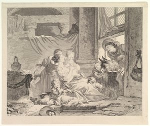 Bondens familj.n.d av Antoine Louis Romanet