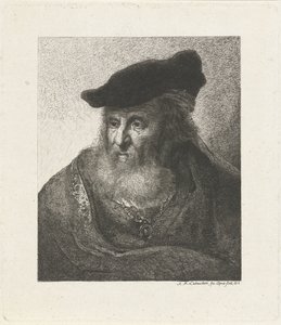 Porträtt av en rabbin av Antoine Marie Labouchere