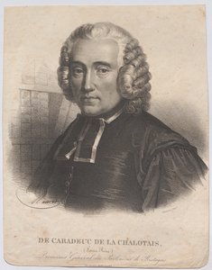 De Caradeuc de La Chalotais, Louis-René; generalprokurator vid Bretagnes parlament. Född 1701, död 1785 av Antoine Maurin