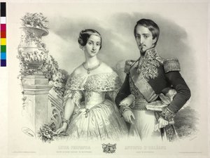 Infanta av Spanien med sin make Antoine d