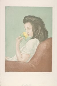 The Tea Rose, c.1900 (färgetsning)